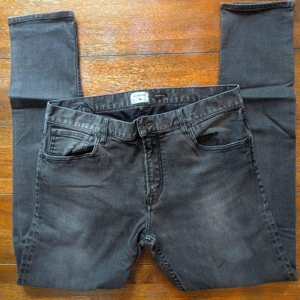 Quiksilver Mens Black Denim skinny jeans